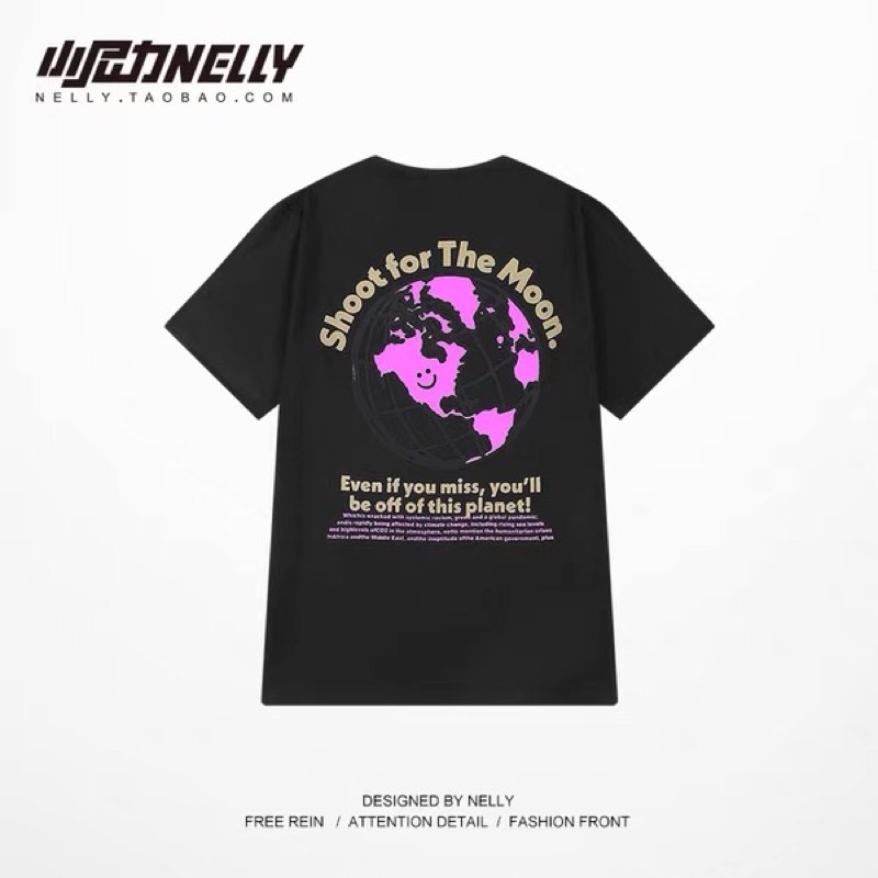 Áo phông nelly heybig sale (có sẵn) shoot for the moon