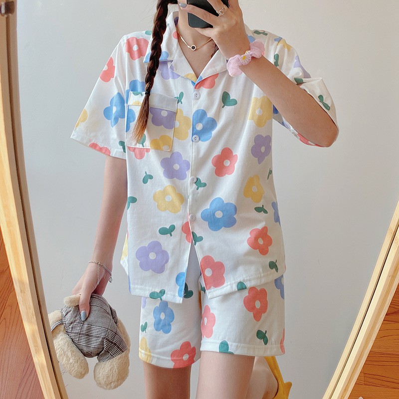 Đồ bộ nữ cotton thun cộc tay, bộ pijama cao cấp gấu koyla