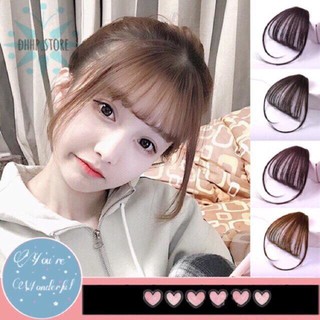 Tóc Mái thưa giả Có Mai, Có Kẹp (màu đen)