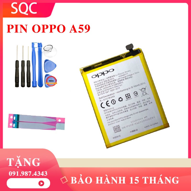 Pin thay thế cho oppo a59/f1s tặng kèm bộ sửa