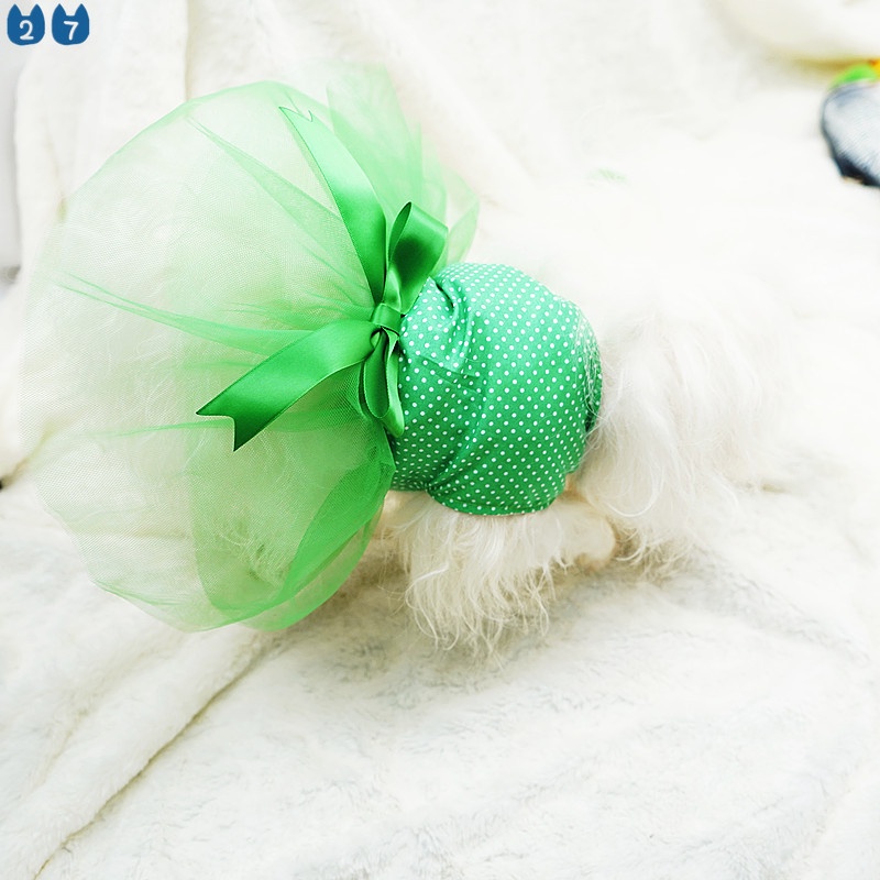Đầm Xòe Thắt Nơ Dễ Thương Cho Thú Cưng 27 Size XS-2XL