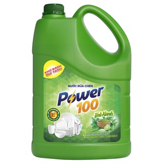 Nước rửa chén POWER100 Trà xanh 3.6kg