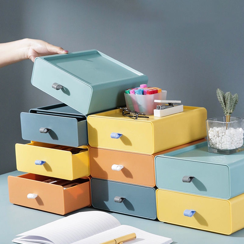 Hộp đựng mỹ phẩm để bàn có ngăn kéo tiện dụng cho học sinh/ văn phòng | BigBuy360 - bigbuy360.vn