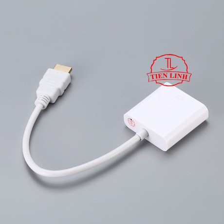 [Mã ELAPR10K giảm 10k đơn 20k] Bộ Cáp Chuyển đổi từ HDMI Sang Vga Có Âm Thanh (Trắng) | BigBuy360 - bigbuy360.vn