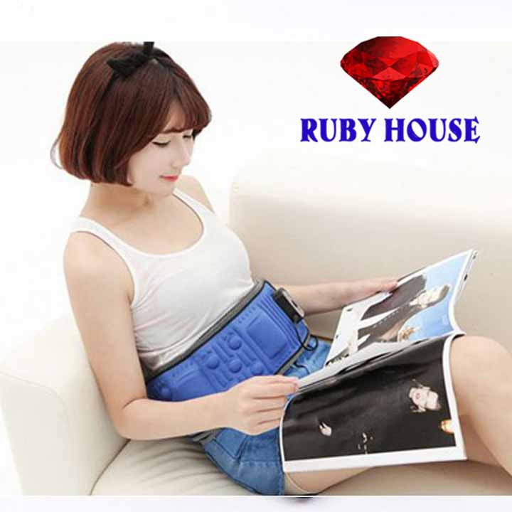 [Loại 1]Đai massage giảm béo X5 Hàn Quốc, đai massage đánh tan mỡ bụng -Ruby House