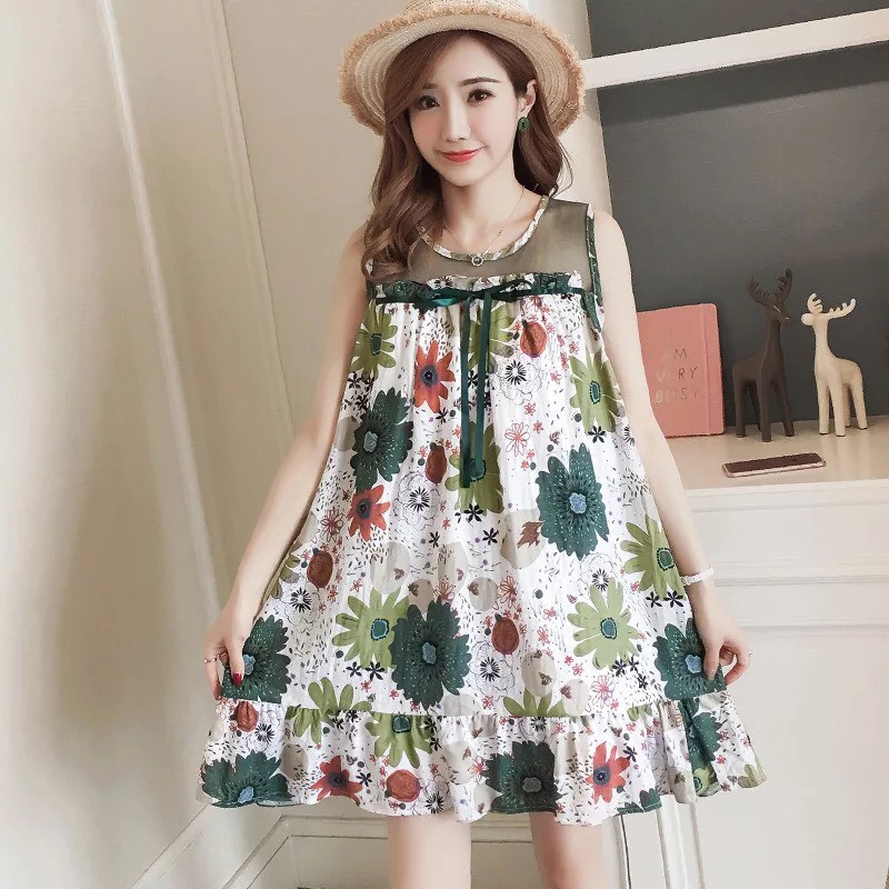 Đầm Suông Hoa Đô Lưới
