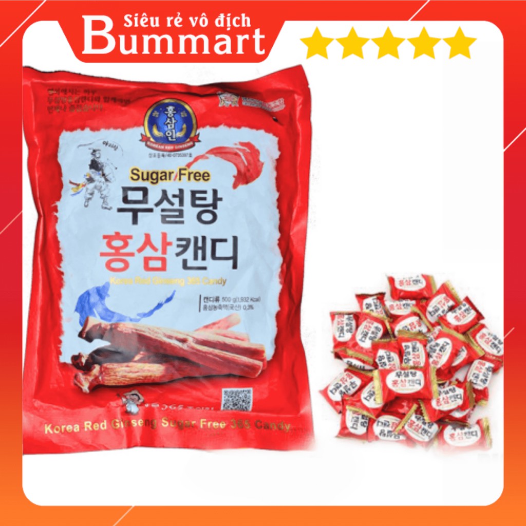KẸO SÂM KHÔNG ĐƯỜNG 365 HÀN QUỐC (500G)