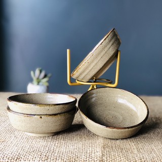 chén gốm mộc nông