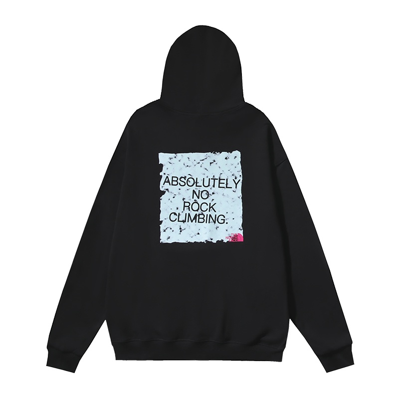 Tnf Áo Hoodie In Chữ logo Sương Mù Phía Trước Và Sau Đơn Giản