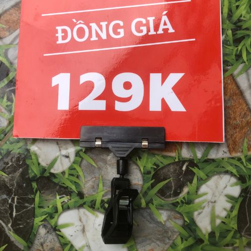 Kẹp nhựa 11cm đen - trắng, Kẹp wobbler