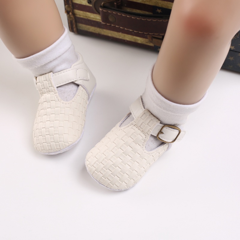 Giày Đế Mềm Chống Trượt Màu Trắng Neon Xinh Xắn Cho Bé Gái