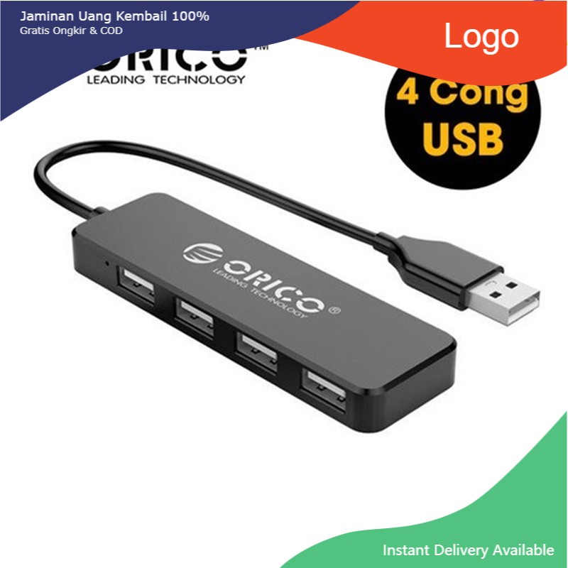 Bộ Chia USB 4 Cổng 2.0 Orico FL01 - HUB USB 4 Port - Hàng Chính Hãng