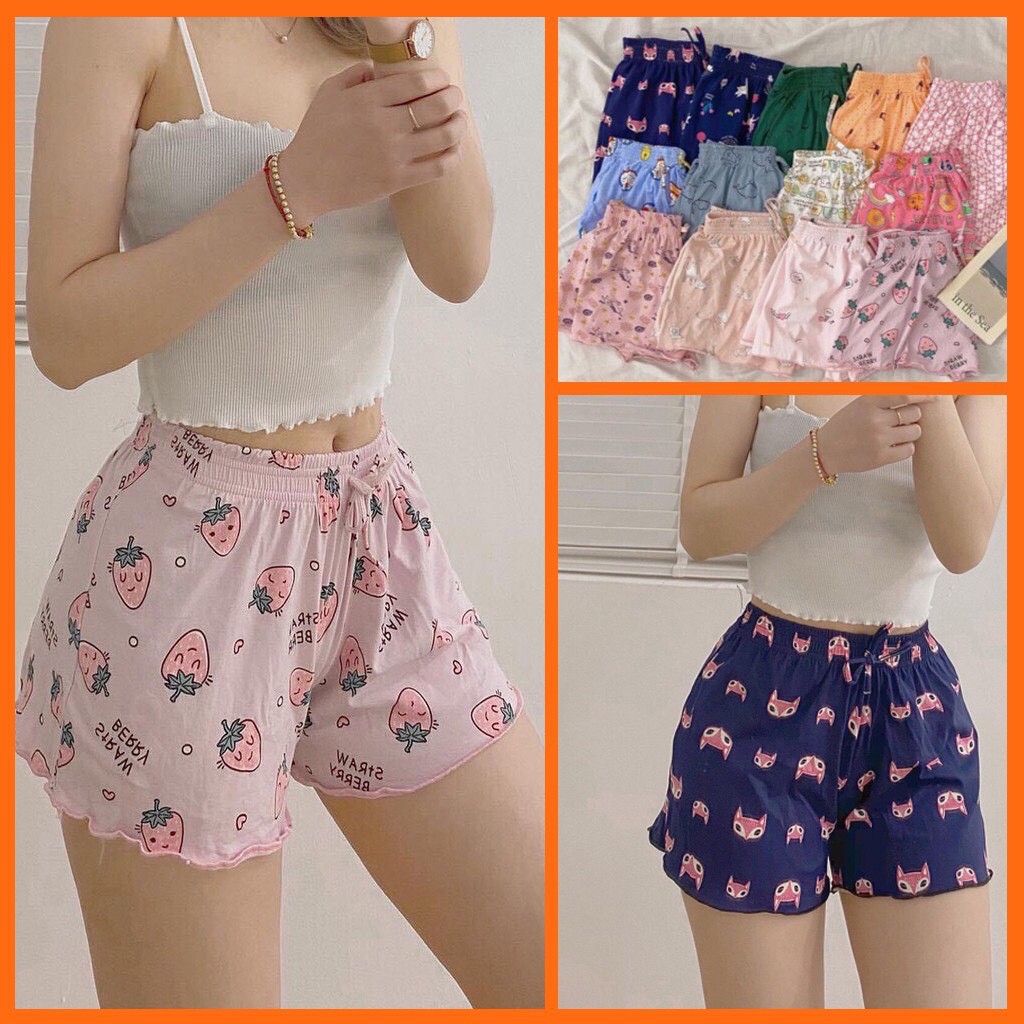 Quần short nữ mặc nhà, quần đùi nữ mặc nhà, quần short ngủ, quần đùi ngủ Coca Unisexstore đủ màu co dãn 4 chiều QD02