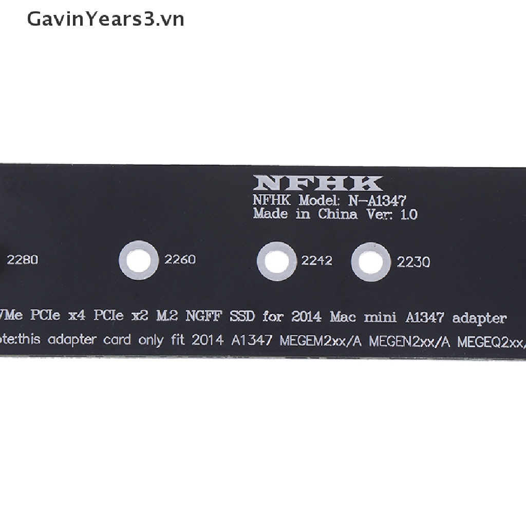Thẻ chuyển đổi PCI-Ex4 M.2 NGFF NVME AHCI SSD cho 2014macbook mini A1347 VN
 | BigBuy360 - bigbuy360.vn
