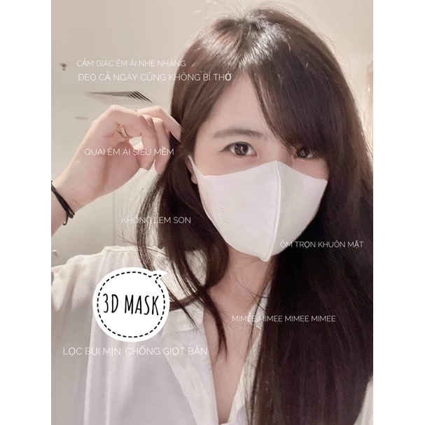 Khẩu trang KF94 và 3D set 50c cao cấp dày dặn không bí thở