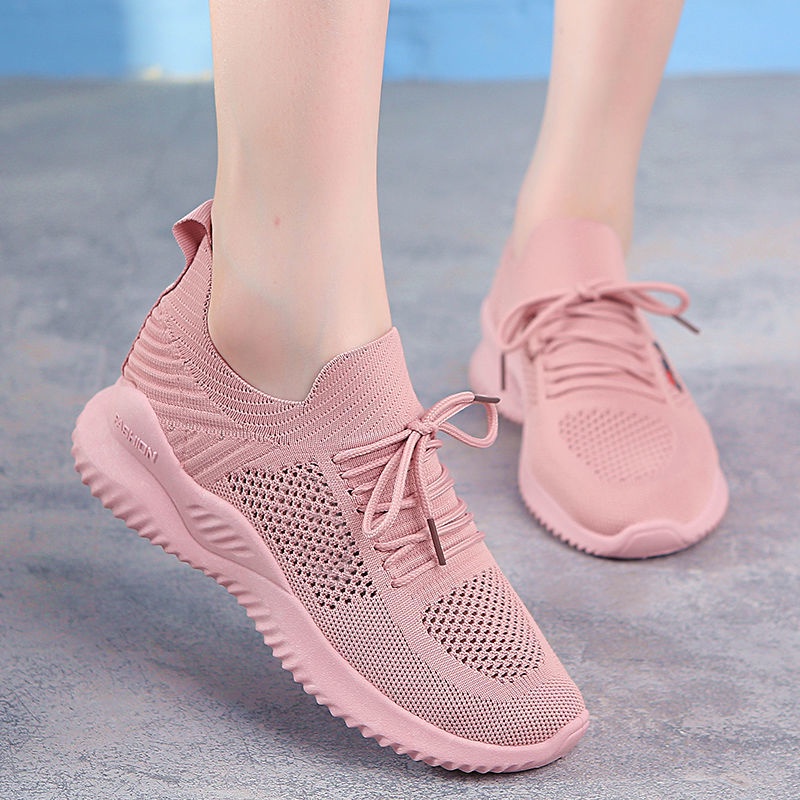 Giày thể thao chạy bộ phối lưới thoáng khí thoải mái cho nữ