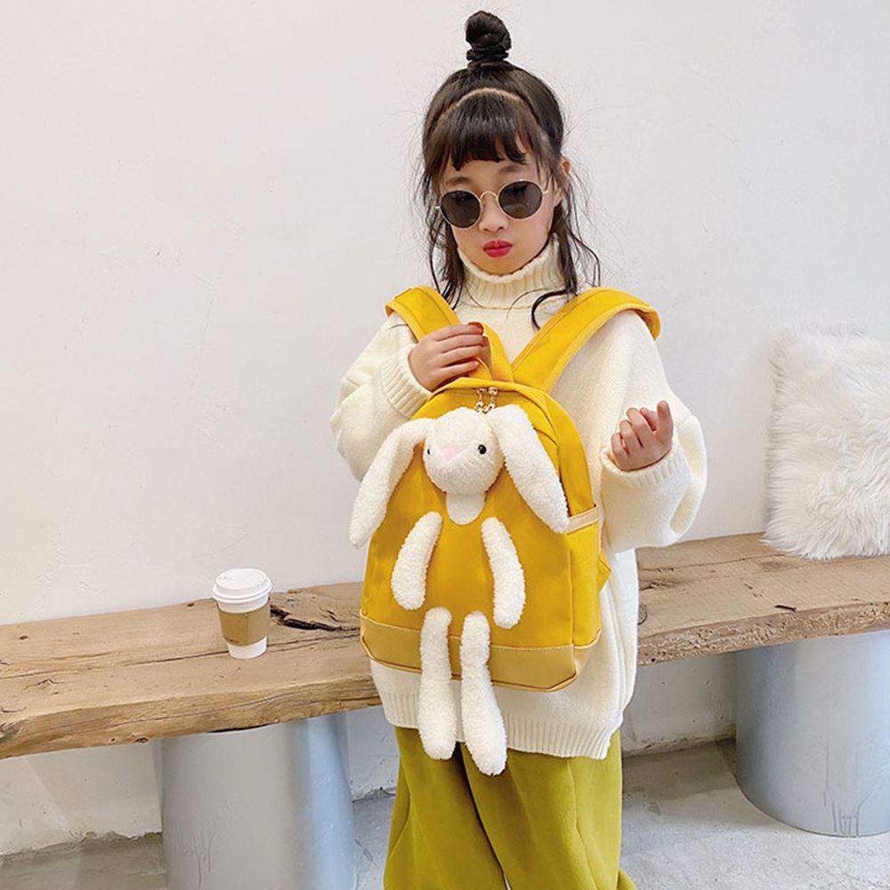 LANFY Ba Lô Vải Lông Hình Thỏ Dễ Thương Cho Bé