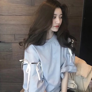 Áo phông tay nơ - ảnh thật ở cuối