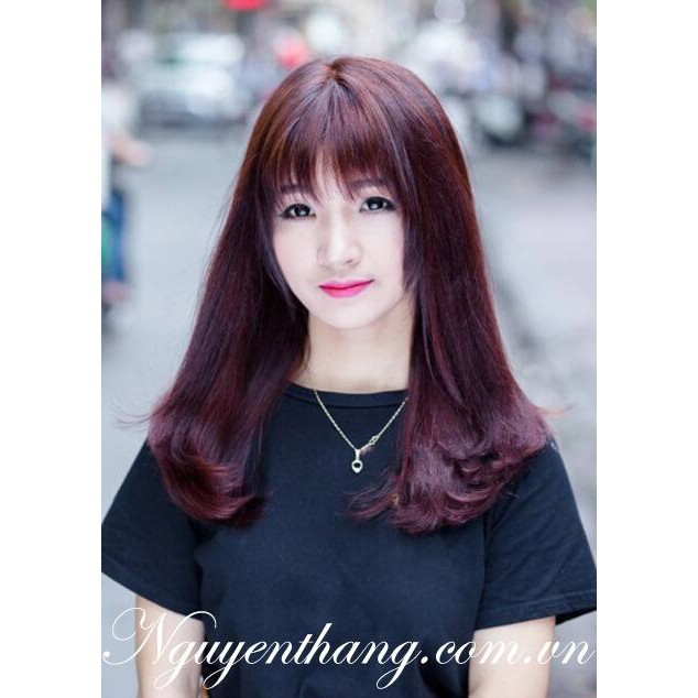 Thuốc nhuộm tóc Đỏ ánh tím + tặng kèm trợ nhuộm
