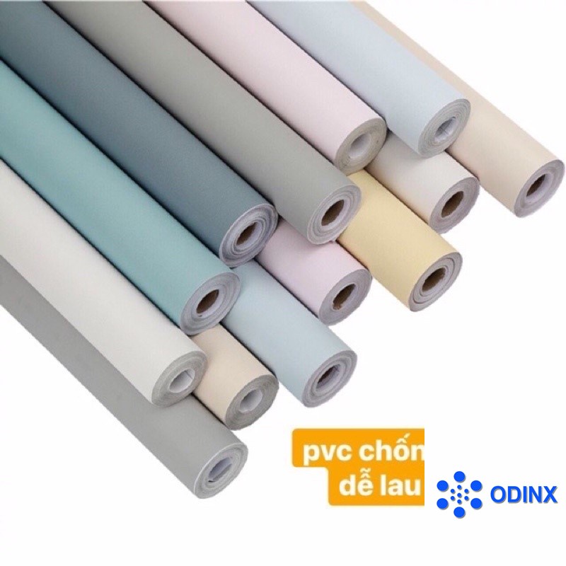 10m Giấy dán tường một màu, pastel [GIÁ Sỉ]_rộng 45cm decal dán tường màu trơn pastel có keo sẵn