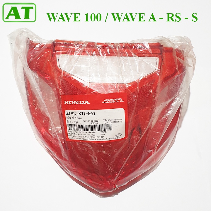Nắp Đèn Hậu Wave 100 Wave RS Wave A Wave S Màu Đỏ Chính Hãng