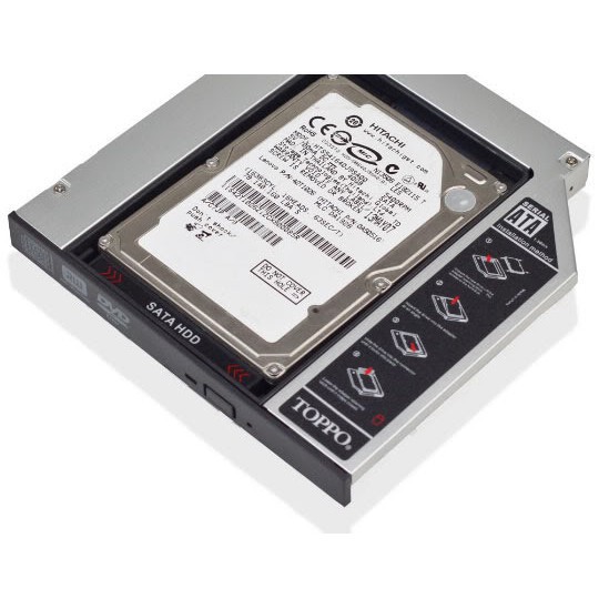 Khay Ổ Cứng Caddy Bay HDD SSD SATA 3 9.5mm/12.7mm - Giải Pháp Lắp Ổ Cứng Thứ 2 cho Laptop