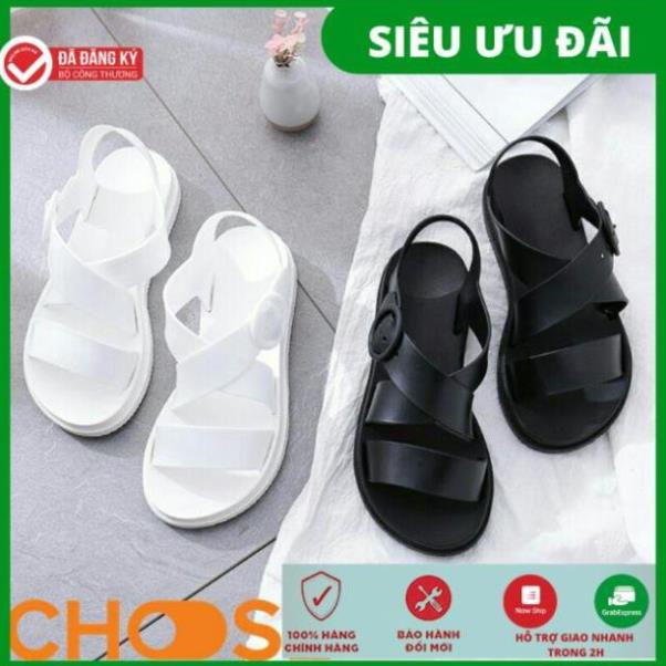 Giày Nữ Choose GIÁ RẺ Sandal CHỐNG NƯỚC Cao Su Quai Chéo VDO