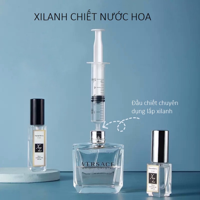 Ống xilanh chiết nước hoa 10ml kèm đầu chiết chuyên dụng