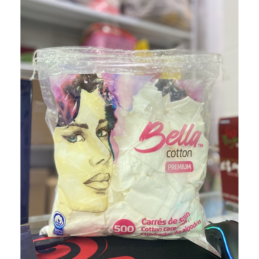 Bông Tẩy Trang Bella Cotton Premium (120mieng)-(500 miếng)