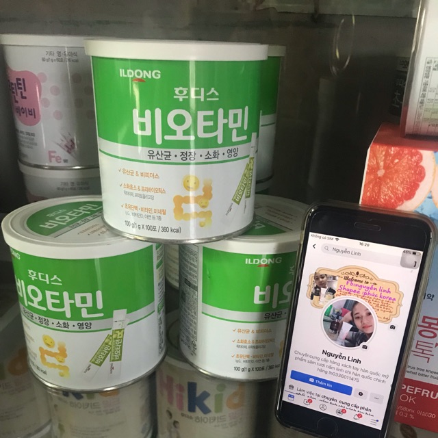 Men vi sinh ILDong hàn quốc 100 gói