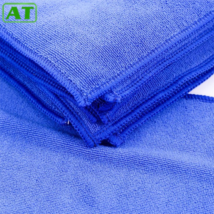 Set 5 Khăn Lau Ô Tô Xe Hơi Đa Năng 25x25cm Màu Xanh