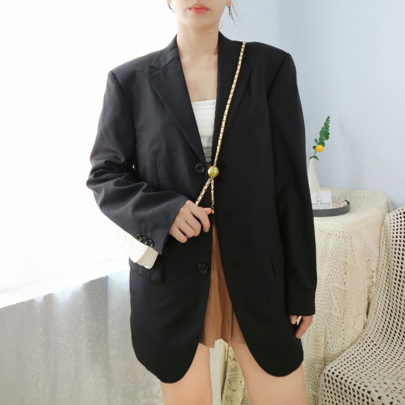BLAZER MENSWEAR đen sọc