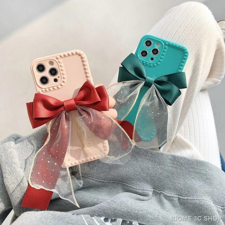 Ốp Điện Thoại Họa Tiết Ren Thắt Nơ Dành Cho Iphone | BigBuy360 - bigbuy360.vn