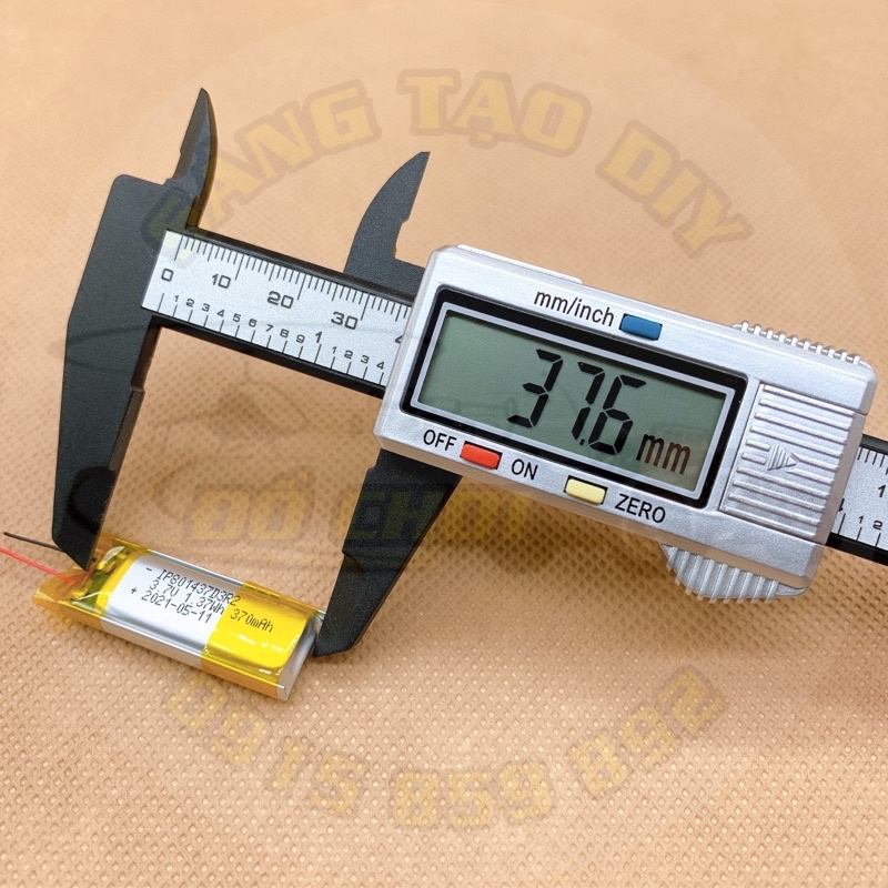 Pin Lipo 3.7V 370mAh dòng xả cao, cỡ mini thích hợp DIY pin tai nghe bluetooth, chuột không dây, loa mini, đèn led..