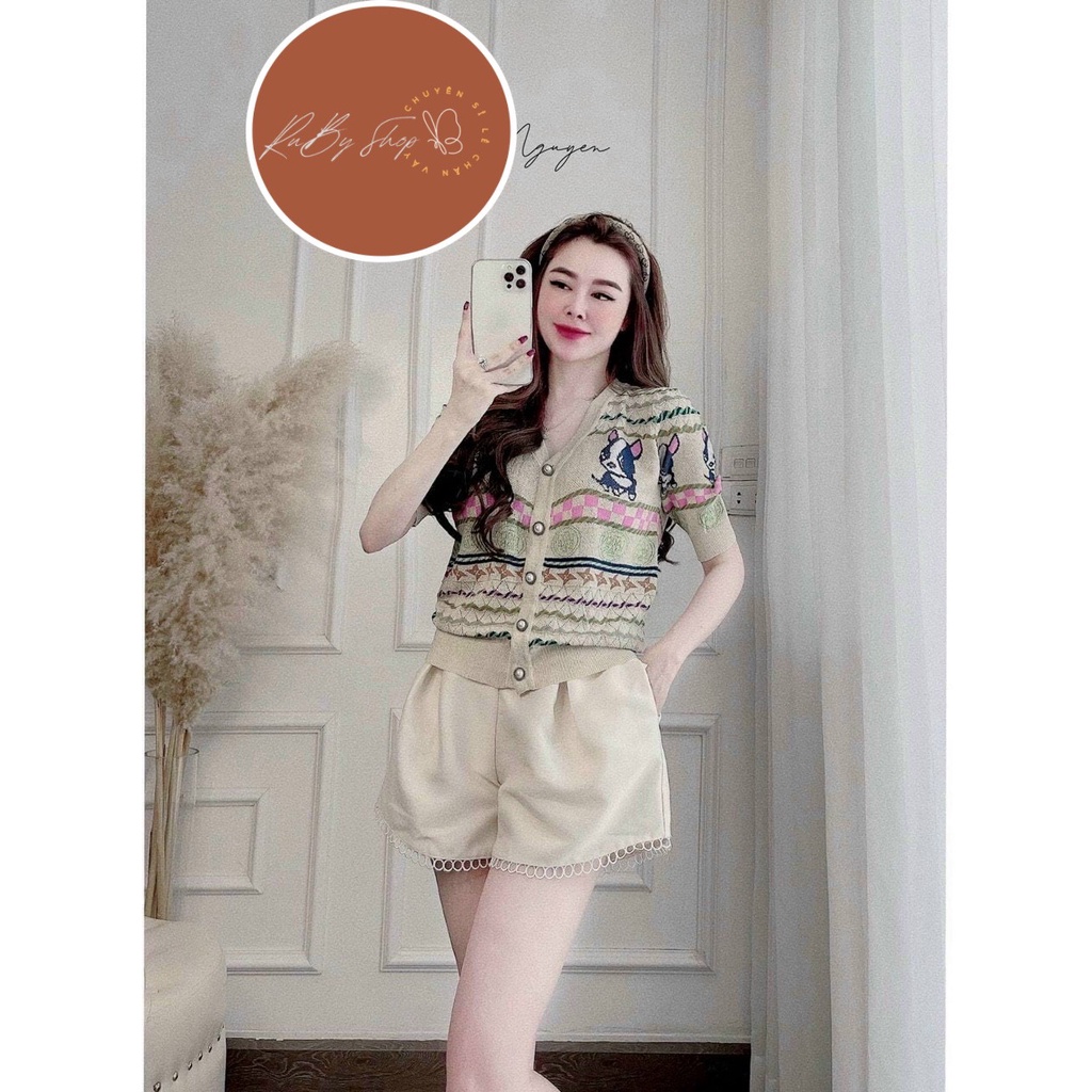 Quần Sooc Vải , Chân Ren , Lên Dáng Cực Xinh , Sành Điệu [Q005 - RUBY SHOP]