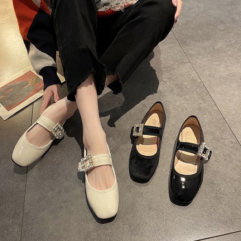 Giày Mary Jane quai ngang vintage hàng QC cao cấp EG01  ELISA STORE