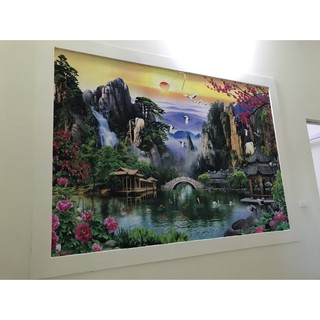 Tranh dán tường 3d bóc dán trang trí phòng