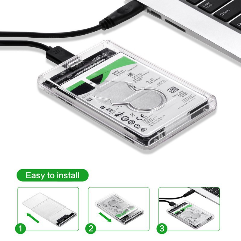 Hộp đựng ổ cứng HDD 2.5" SATA kèm cáp USB 3.0 | BigBuy360 - bigbuy360.vn