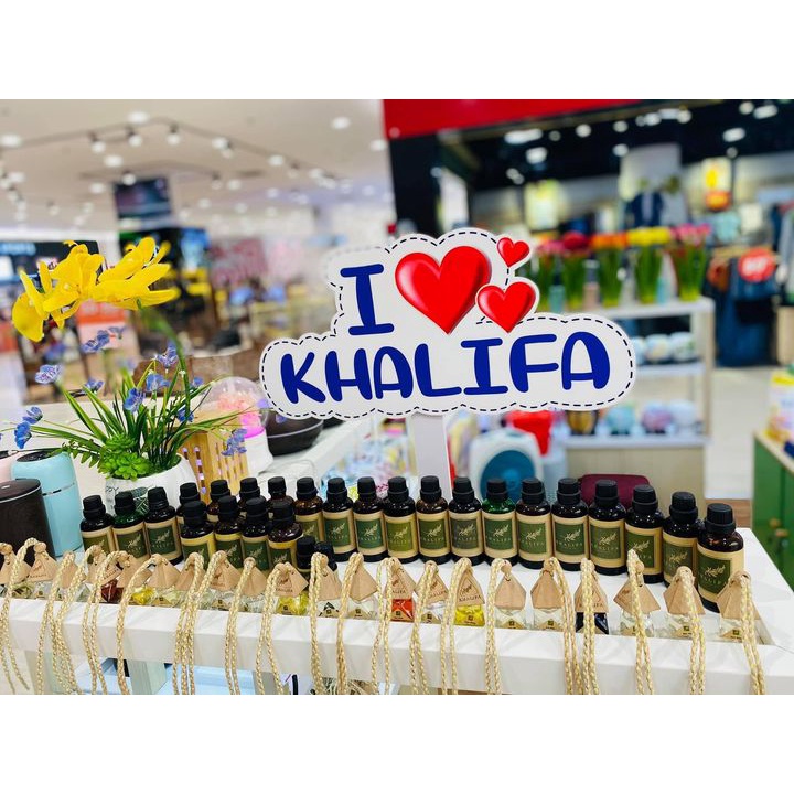 Tinh Dầu Hoa Nhài Nguyên Chất  Khalifa 50ml Tốt Cho Da Giảm Stress Khử Mùi Chống Say Xe Hàng Chính Hãng