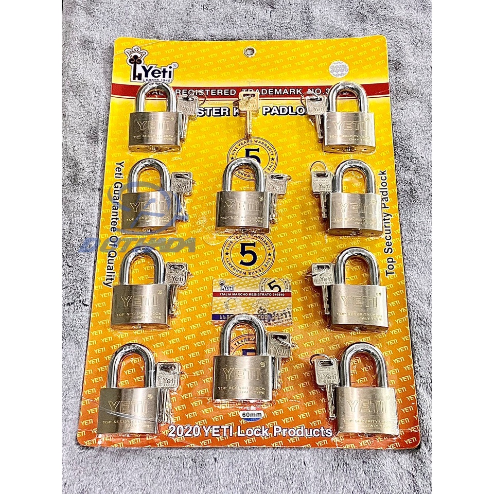 Khóa Yeti 6F Bộ 10 chìa chủ - Italy