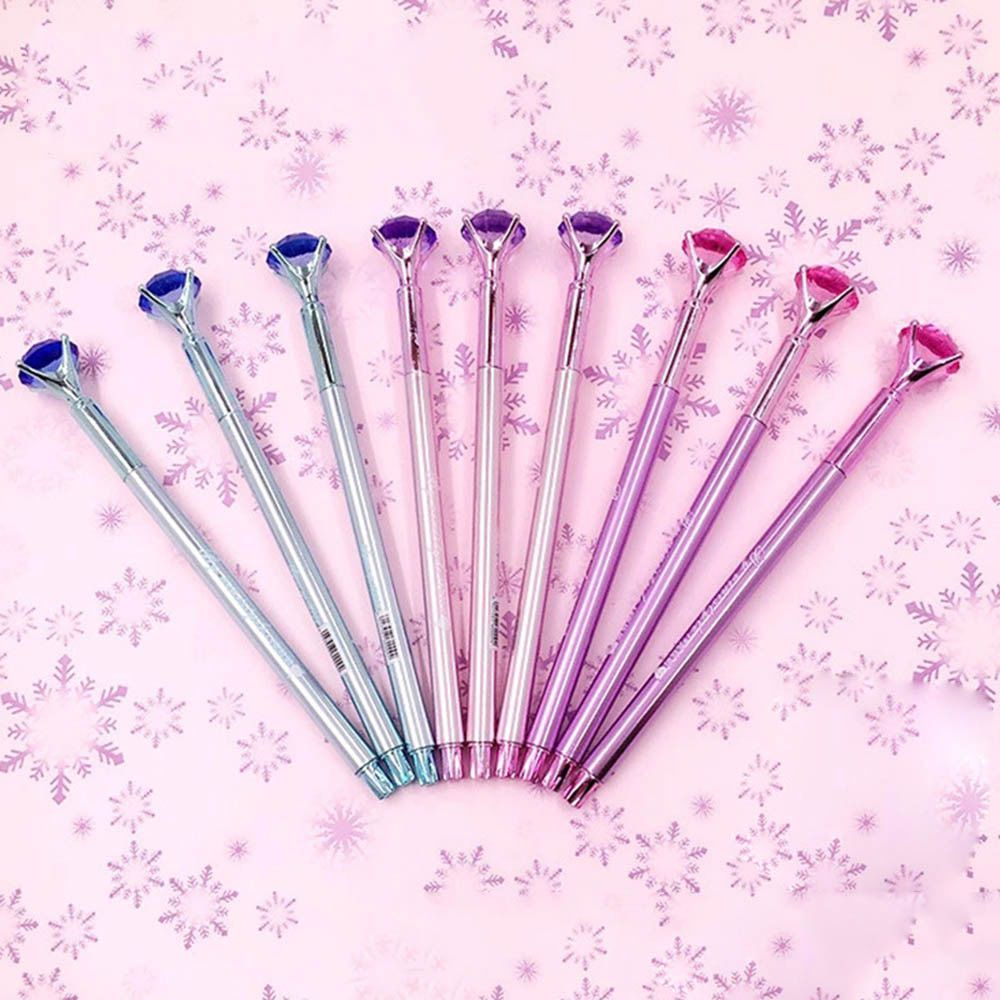 Bút mực gel ngòi 0.5mm đính kim cương thời trang