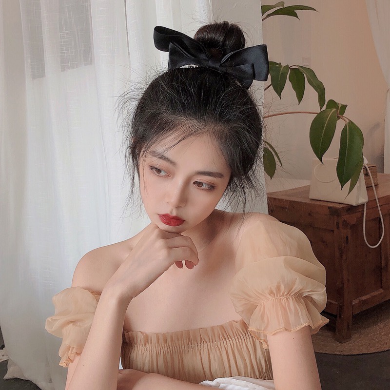 Kẹp Tóc Đính Nơ Xinh Xắn Dành Cho Nữ