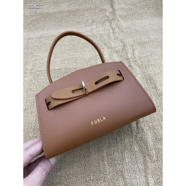 Túi Nữ FURLA Margherita Mini Top Handle hàng xuất,Màu nâu