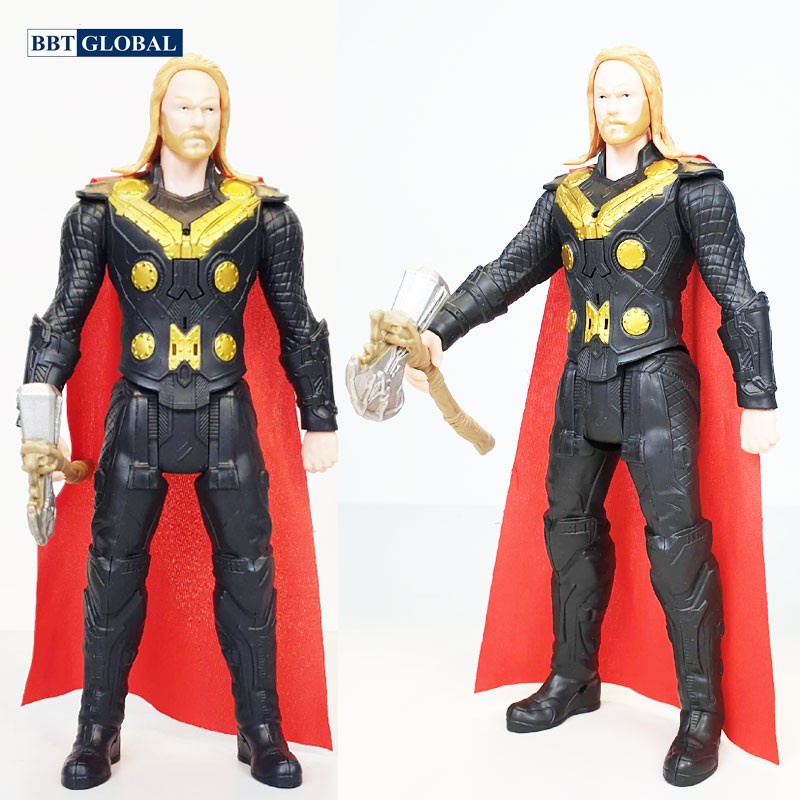 Đồ chơi mô hình siêu nhân BBT GLOABL 30cm có đèn và nhạc - Thần sấm Thor 21008-LS