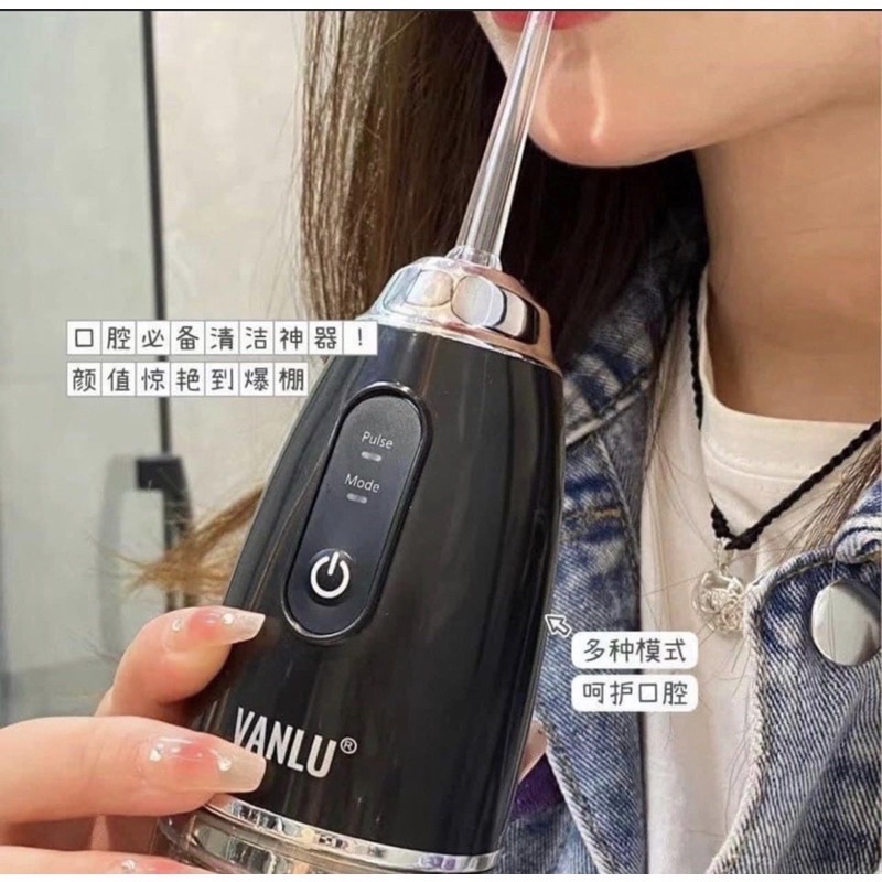 Máy Tăm Nước Optismile Vanlu Hàng Fullbox Phụ Kiện Kèm 4 Đầu Tăm BH 1 đôi 1