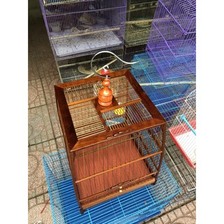 lồng vuông thái gỗ đỏ