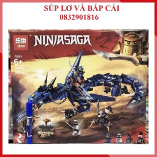 Lepin 06080 Ninja Go rồng xanh – Đồ chơi lắp ráp xếp hình thông minh