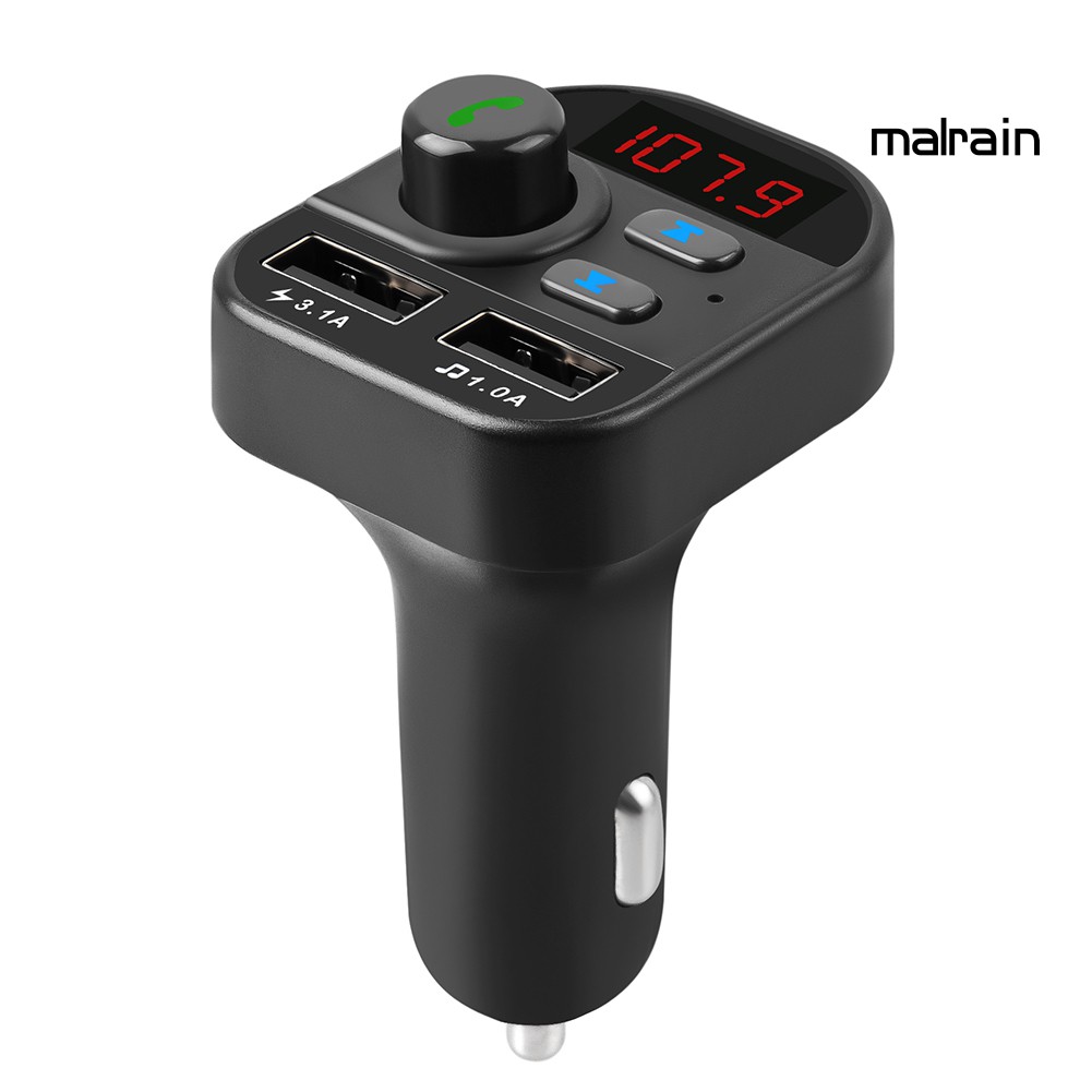 Củ Sạc Trên Ô Tô 805e Bluetooth 5.1 Dual Usb Transmitter Fm Transmitter Mp3 Player Car Charger