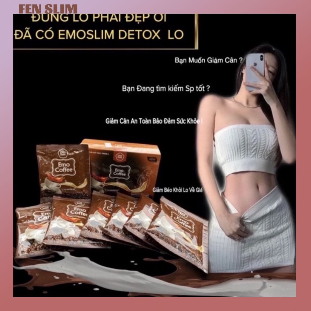 Detox trái cây giảm cân emo vị cà phê eo thon dáng xinh tặng quà khi mua