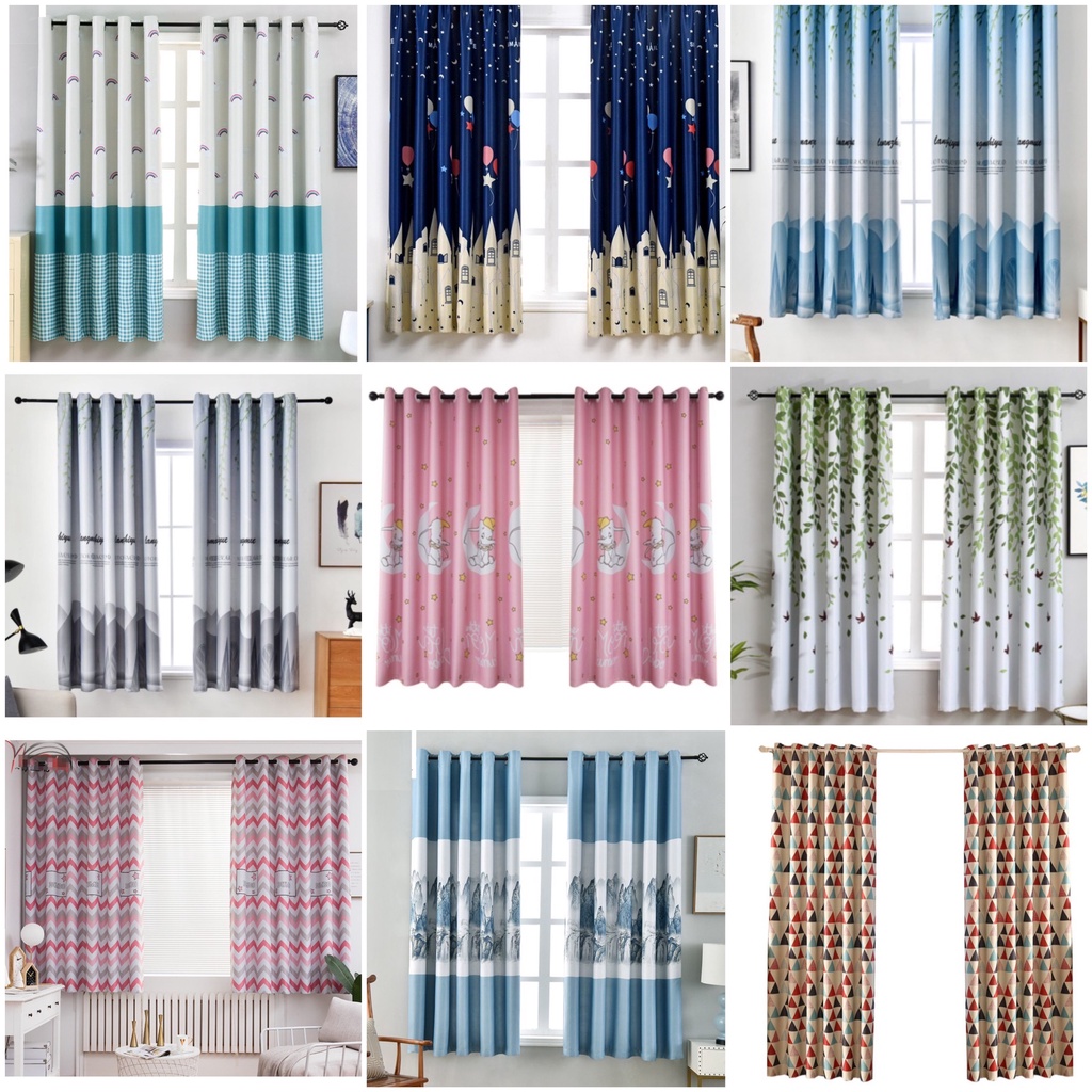 Rèm dán cửa sổ tặng kèm miếng dán gai (1M X 2M, 2M X 2M) - MẪU HIỆN ĐẠI AUG018